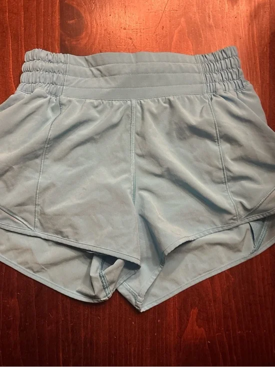 lululemon athletica Pale Blue Athletic Running Shorts - Picture 1 of 3